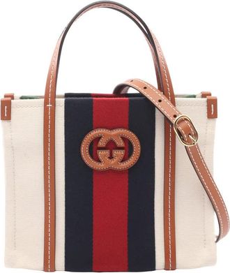 Gucci Pre-owned Gucci Mini Canvas Interlocking G Satchel Ladies 4N3O8BRSQDNAZTEF