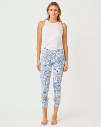 Lilly Pulitzer UPF 50+ Luxletic 24 Weekender High Rise Midi Legging