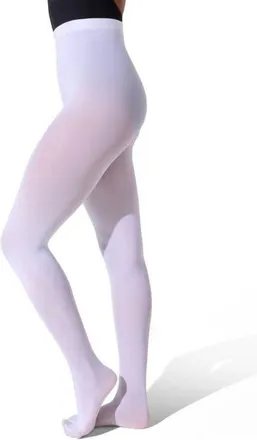 Capezio Classic Footed Tight in White at Nordstrom, Size Small/medium