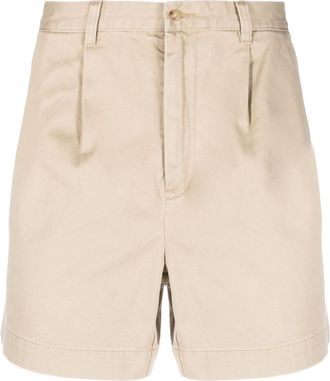 Polo Ralph Lauren Cormac pleat-detailing shorts - men - Cotton - 38 - Neutrals