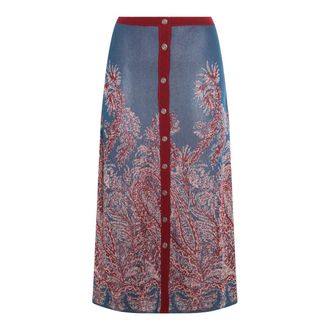 Etro Skirts Aubergine Mix-Donna