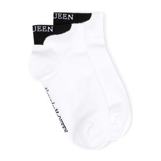 Alexander McQueen Alexander McQueen, Socks, female, White, Size: ONE SIZE Socks