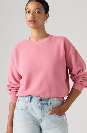 Levi's Sudadera vintage de corte cuadrado - Mujer - XS - Rosa / Garment Dye Tameless Rose
