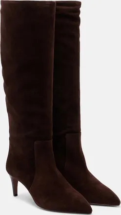 PARIS TEXAS Stiletto suede knee-high boots