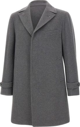 Tagliatore Thomas Coat - Heren - Mantel - Grijs - S - Leer - Jassen