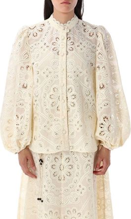 Zimmermann Rhiannon Embroidered Blouse