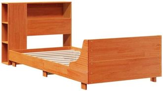 vidaXL Vidaxl - Bed Frame without Mattress Wax Brown 75x190 cm Small Single Solid Wood Pine