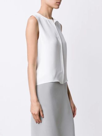 Peter Cohen sleeveless blouse - women - Silk - S - White