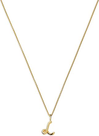 Missoma mini initial L pendant necklace - Gold