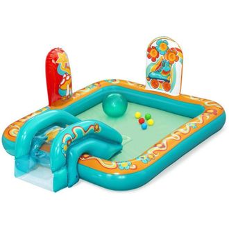 Bestway Piscina Hinchable Parque De Juegos Hippie 193x152x74 Cm +2 A&ntilde;os Jardin 53164