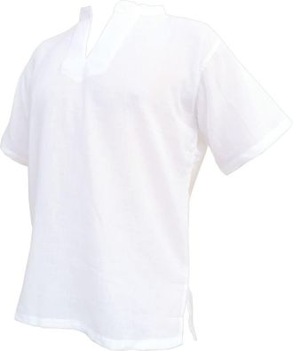 Panasiam Shirt, RZI-02, no Button, White, XXXL, shortsl