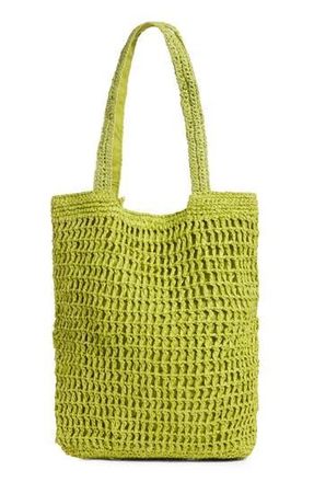 Collection XIIX Straw Tote Bag in Green at Nordstrom Rack