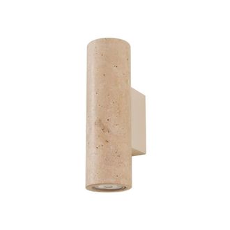 Lucande L&aacute;mpara de pared de piedra blanco