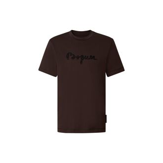 Bogner T-shirt Lukas for men - Dark brown - XXL