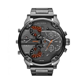 Diesel Accessoires, Heren, Grijs, ONE Size, Mr Daddy 2.0 Chronograph Horloge