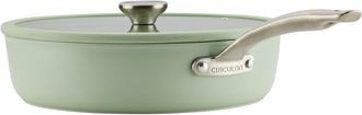 Circulon Halo With Laserdefense Ceramic Nonstick Saut&eacute; Pan With Lid & Helper Handle