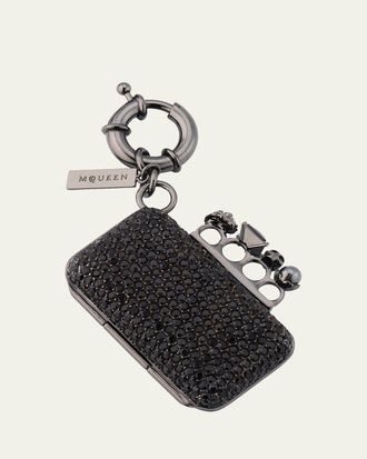 Alexander McQueen Rhinestone Knuckle Clutch Bag Charm