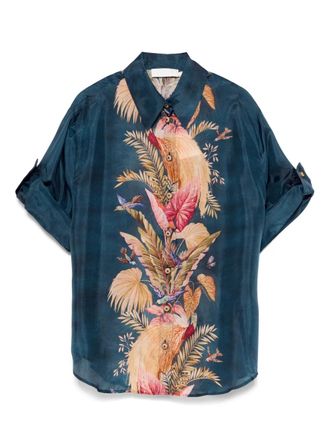 Zimmermann Ascension shirt - women - Silk - 2 - Blue