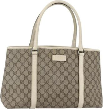 Gucci Pre-owned Tote Bags, female, Beige, Size: ONE SIZE Pre-owned Plastic Tote Bag