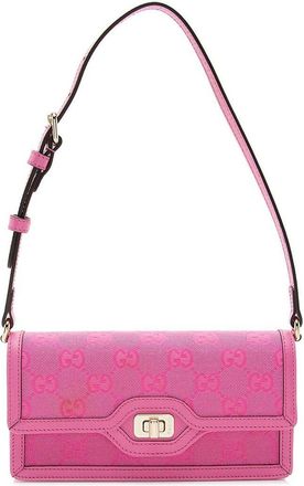 Gucci Pink GG Canvas Luce Mini Shoulder Bag (Authentic Pre-Loved)