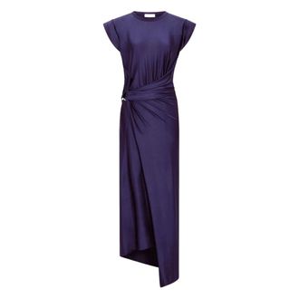Paco Rabanne Dames, Jurken, Blauw, Maat: M Viscose