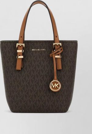 Michael Kors canvas quinn shoulder bag with dual handles