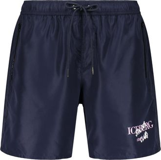 Iceberg Badmode, Heren, Blauw, S, Polyester, Beachbroek