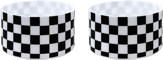 OEM Fundas De Silicona Para Botas Con Estampado A Cuadros, Fundas Para Vasos T&eacute;rmicos, Dos