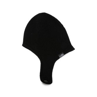 Maison Margiela Ribbed-knit Ear-flap Hat