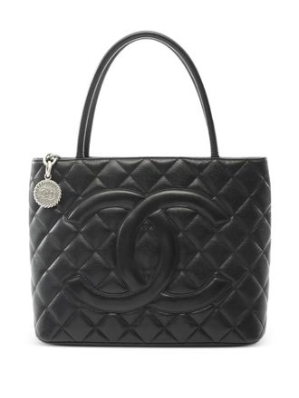 Chanel Reissue quilted tote bag - women - Calf Leather/Calf Leather - One Size - Black