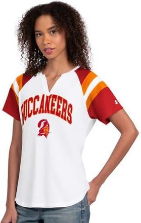 Starter Womens Starter White Tampa Bay Buccaneers Game On Notch Neck T-Shirt at Nordstrom, Size X-Large