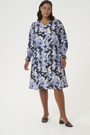 Kaffe Curve Jurk A-shape black blue