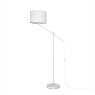 Paco Home Paco Home Luminaria Pie Led L&aacute;mpara Mesa Colgante Sal&oacute;n Dormitorio Comedor E27 L&aacute;mpara De Pie, Beigewei&szlig; (&oslash;38cm) (de)