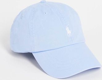 Polo Ralph Lauren Cappello con visiera e logo color azzurro-Blu