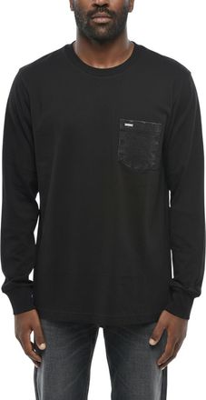 Diesel Black Full Sleeves T-Shirt