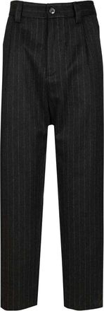 Barena Roxanne Filone Trousers - female - Barena Venezia - Straight Trousers - Black - M - Trousers