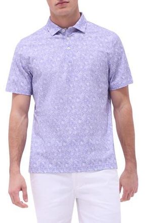 Bugatchi Victor OoohCotton Floral Polo in Lilac at Nordstrom Rack, Size X-Large