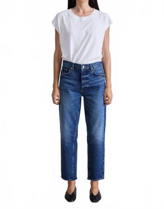 Apiece Apart Mensy Mid Rise Jean In Vintage Blue Wash