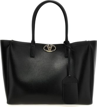 Valentino Garavani Valentino Garavani Medium Tote Vlogo Shopping Bag