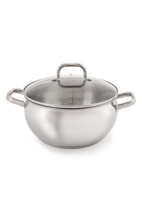 Berghoff Stainless Steel 5.5 Qt. Stock Pot in Silver at Nordstrom Rack