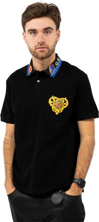 Versace Jeans Couture Korte Mouw Polo Shirt - Heren - Polos - Zwart - S - Tops