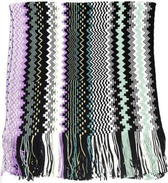 Missoni Geometric Fantasy Wollen Mix Sjaal - Dames - Wintersjaals - Veelkleurig - ONE Size - Wol - Accessoires