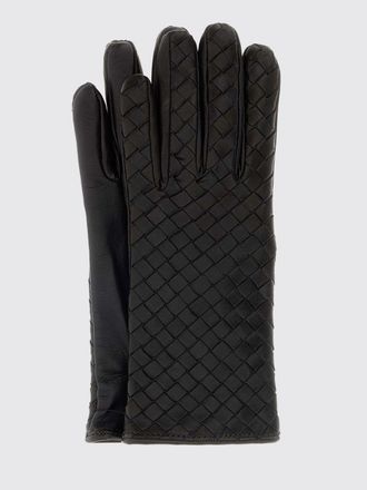 Bottega Veneta Woven Lambskin Gloves with Cashmere Lining