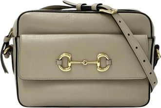 Gucci Pre-owned Cross Body Bags, female, Beige, Size: ONE SIZE Pre-owned Leather gucci-bags