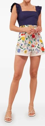 Cara Cara Top Hyannis con ruches - Blu