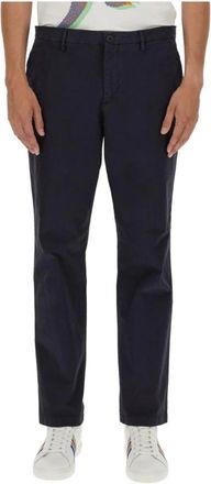 Paul Smith Moderne Pantalon met Tailored Fit - Heren - Chinos - Blauw - W38 - Katoen - Broeken