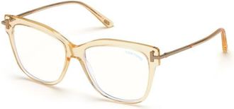 Tom Ford Blue Light Block Butterfly Ladies Eyeglasses FT5704-B 042 54