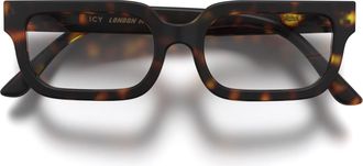 London Mole Icy reading glasses | Cool rectangular shaped readers | Mens Womens Unisex | Spring hinges