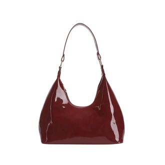 Generic Compatible For Retro Shoulder Bags Leather Armpit Bag Style Womens Handbag Lady(Red)