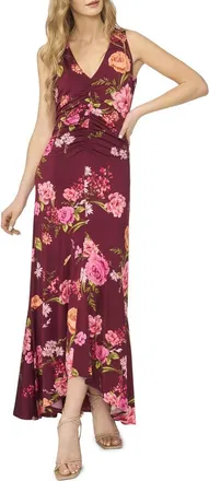 Ted Baker Elizabeth Floral Ruched Dress in Beet Red at Nordstrom, Size X-Small